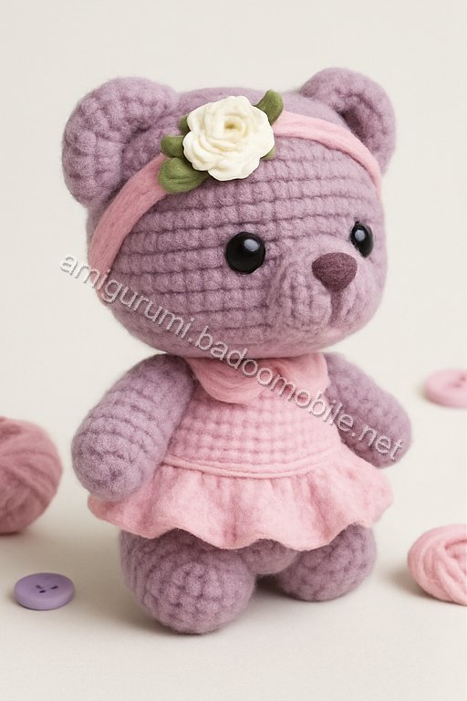 Amigurumi Spring Blossom Bear Free Pattern