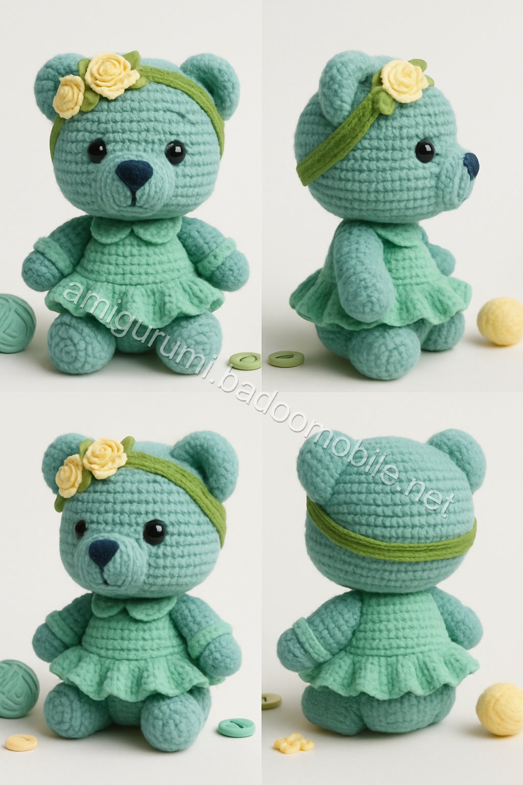 Amigurumi Spring Blossom Bear Free Pattern