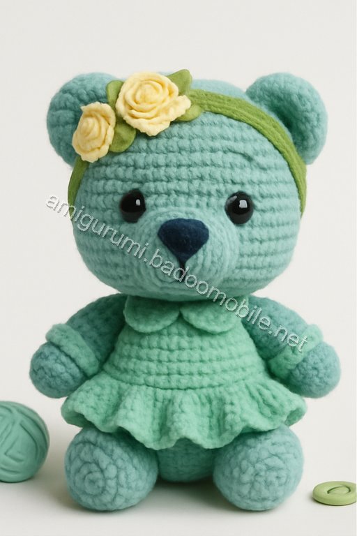 Amigurumi Spring Blossom Bear Free Pattern