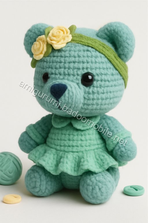 Amigurumi Spring Blossom Bear Free Pattern