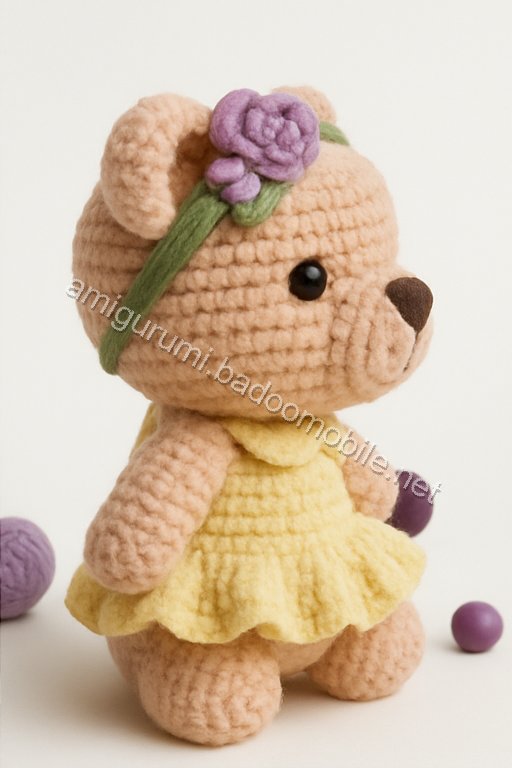 Amigurumi Spring Blossom Bear Free Pattern