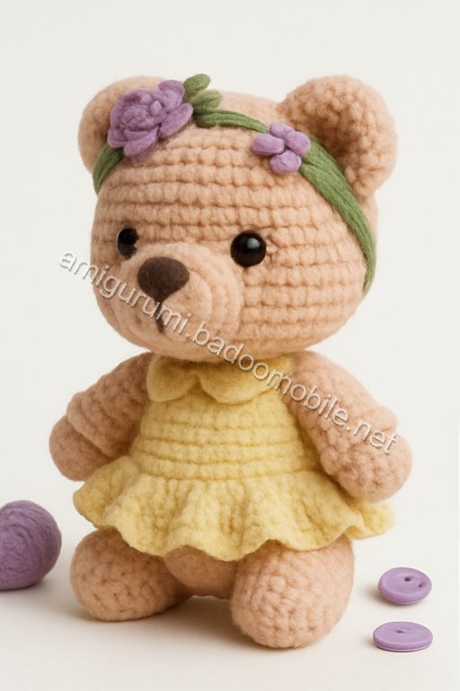 Amigurumi Spring Blossom Bear Free Pattern