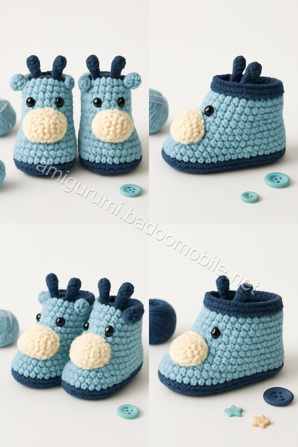 Amigurumi Baby Booties Free Pattern