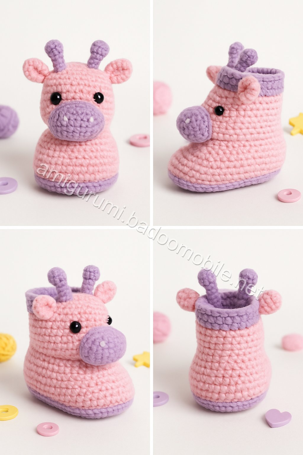 Amigurumi Baby Booties Free Pattern