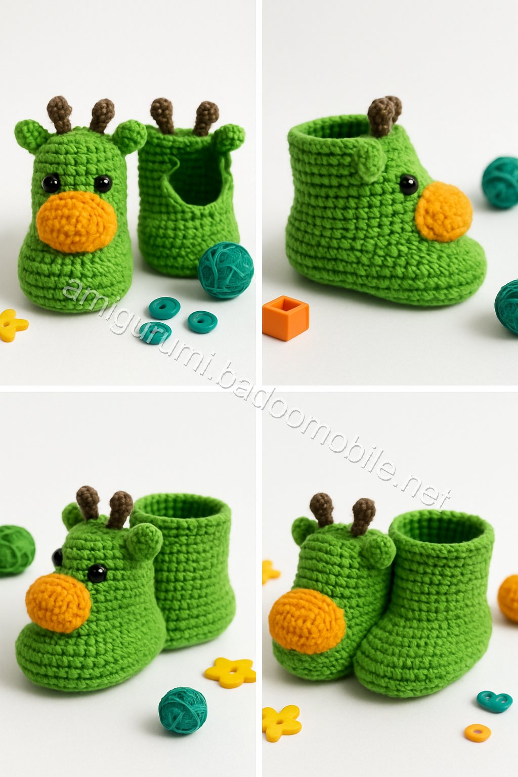 Amigurumi Baby Booties Free Pattern