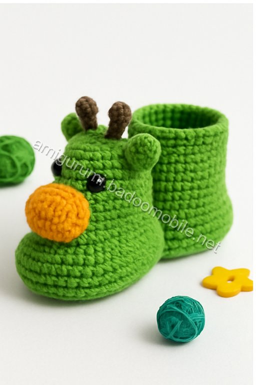 Amigurumi Baby Booties Free Pattern