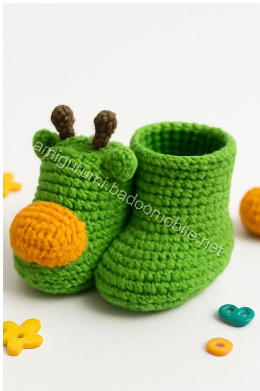 Amigurumi Baby Booties Free Pattern