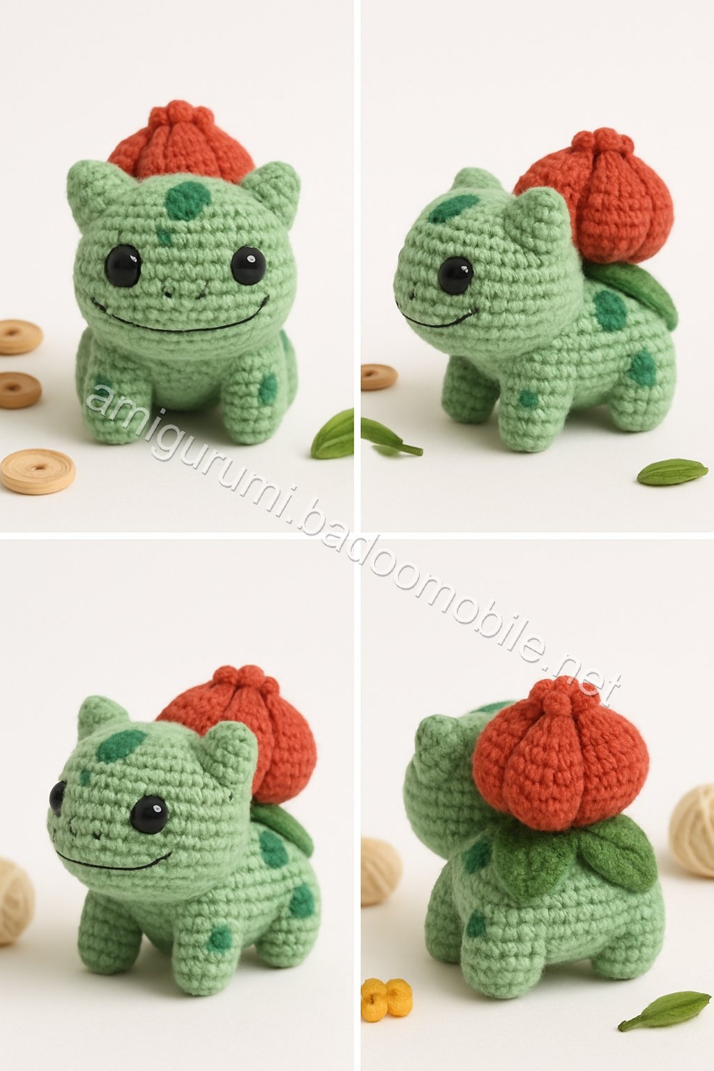 Amigurumi Bulbasaur Free Pattern