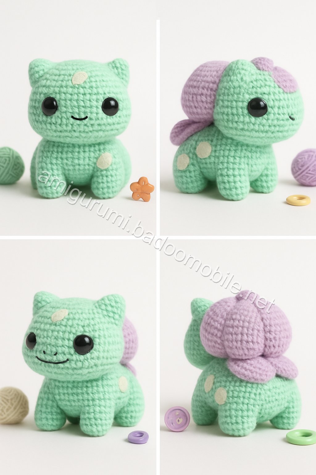 Amigurumi Bulbasaur Free Pattern