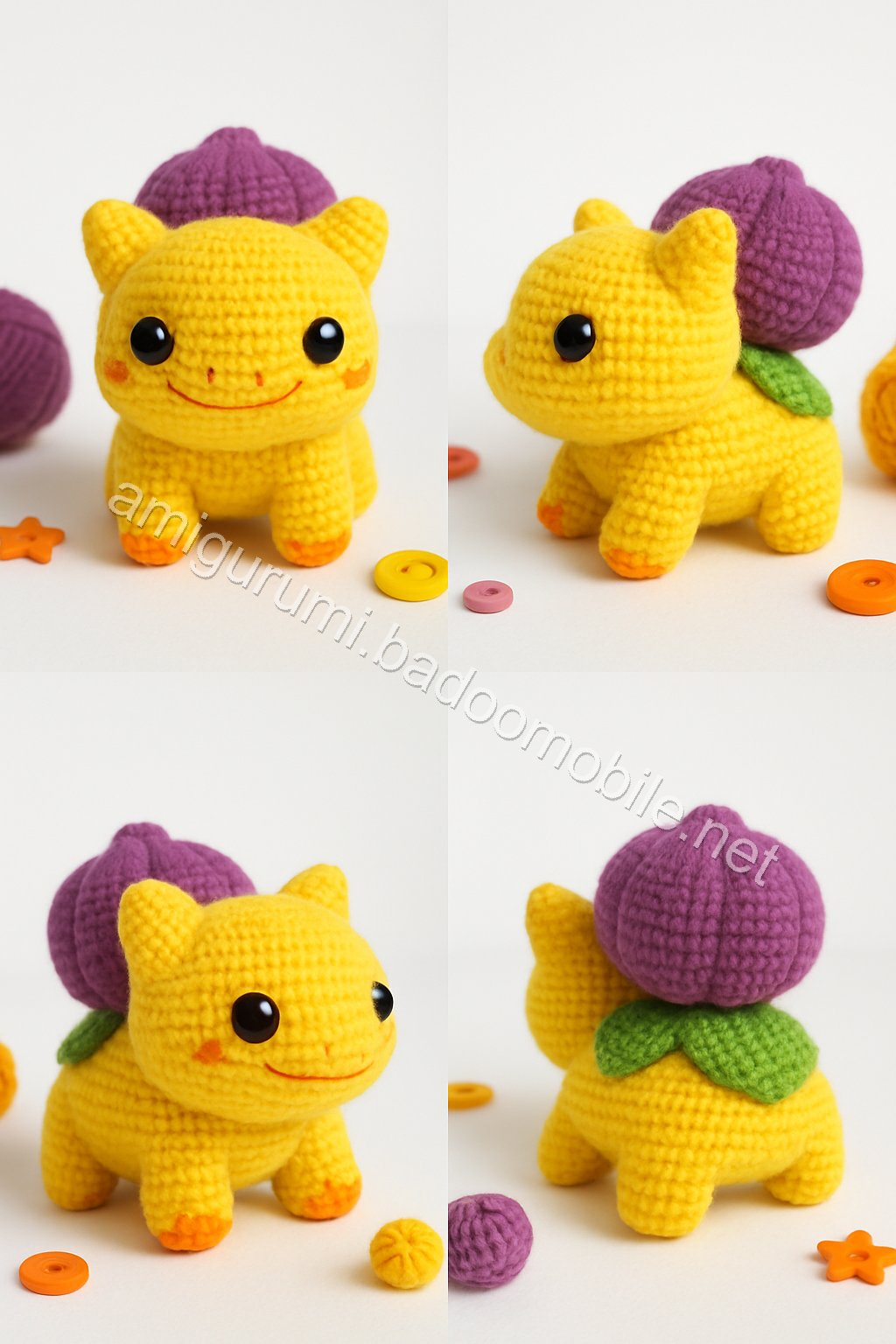 Amigurumi Bulbasaur Free Pattern