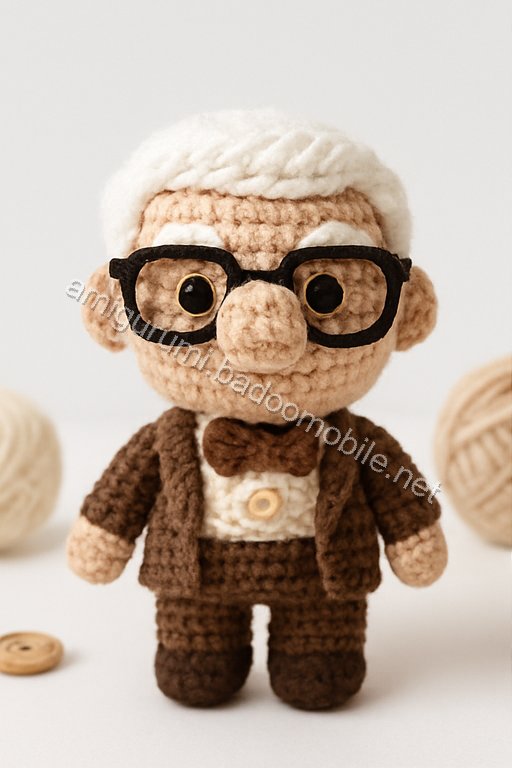 Amigurumi Carl Fredricksen Free Pattern