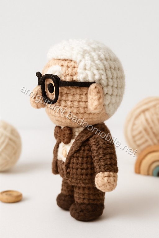 Amigurumi Carl Fredricksen Free Pattern