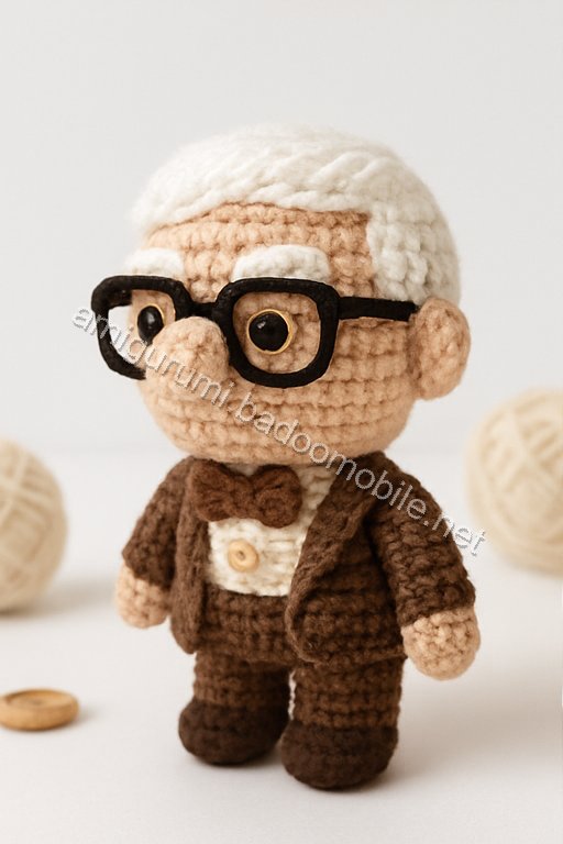Amigurumi Carl Fredricksen Free Pattern