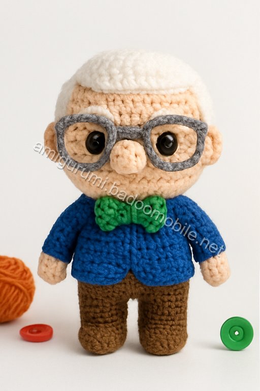 Amigurumi Carl Fredricksen Free Pattern