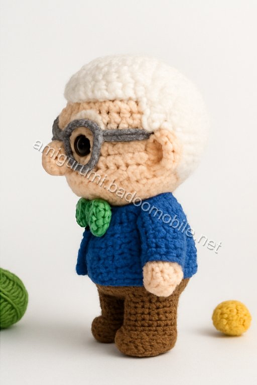 Amigurumi Carl Fredricksen Free Pattern