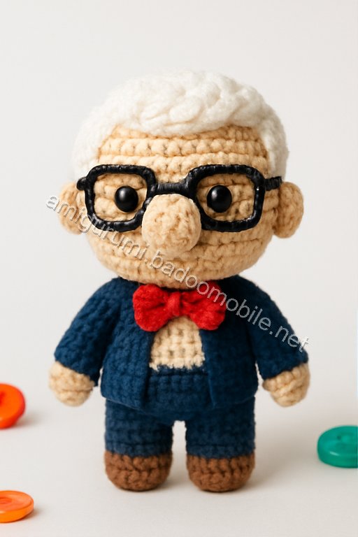 Amigurumi Carl Fredricksen Free Pattern
