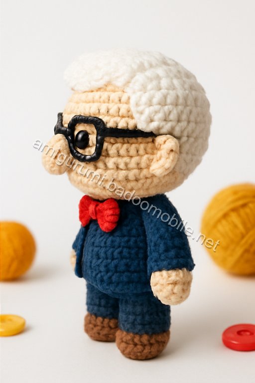 Amigurumi Carl Fredricksen Free Pattern