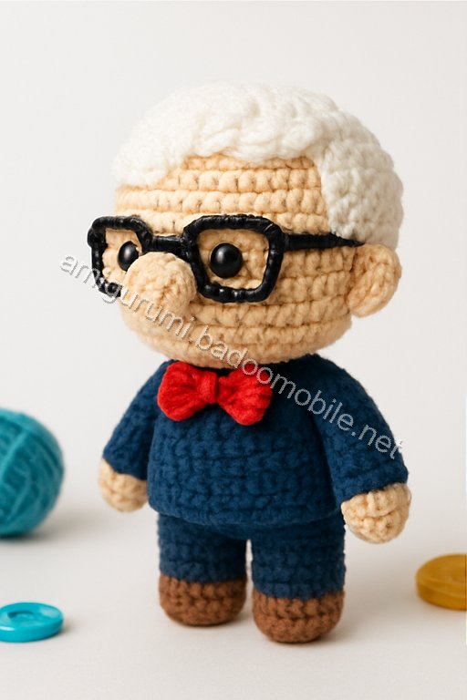 Amigurumi Carl Fredricksen Free Pattern