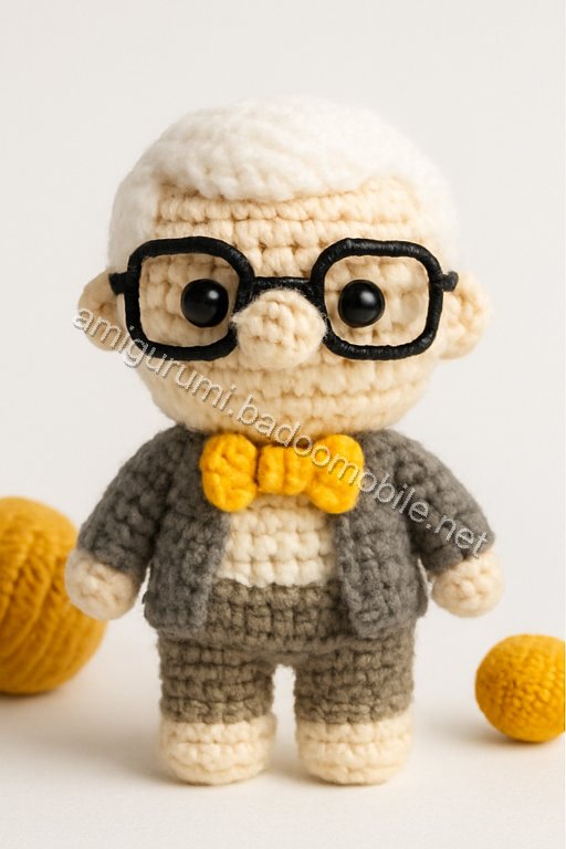 Amigurumi Carl Fredricksen Free Pattern