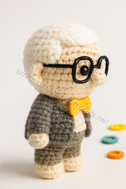 Amigurumi Carl Fredricksen Free Pattern