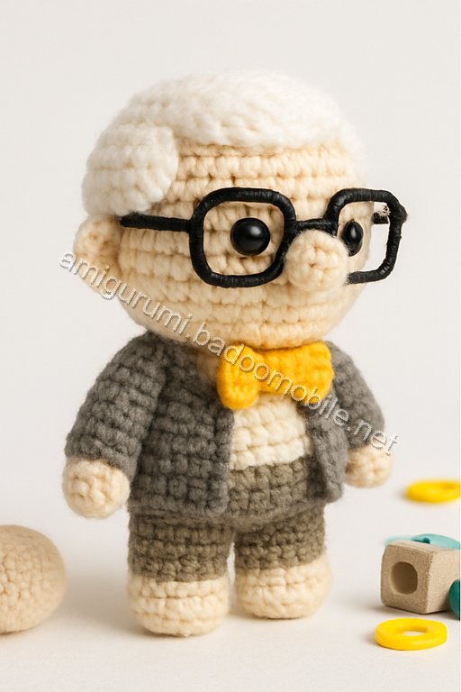 Amigurumi Carl Fredricksen Free Pattern