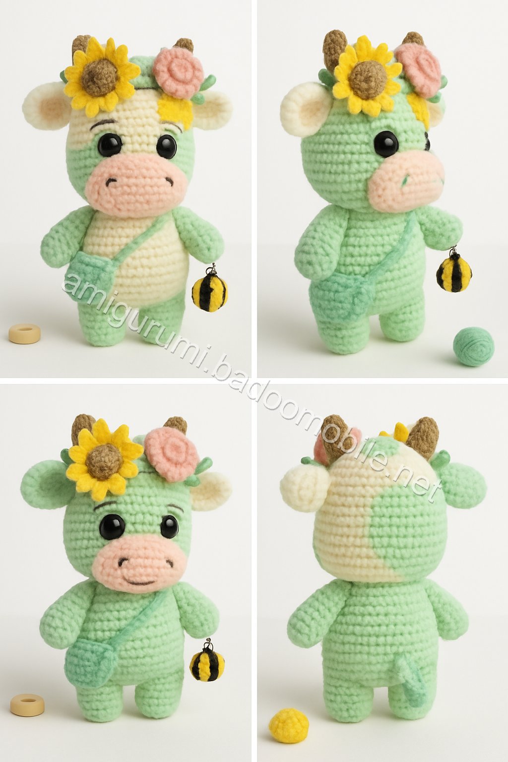 Amigurumi Meadow Cow Free Pattern