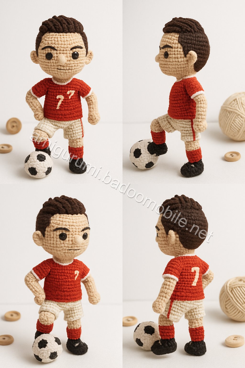 Amigurumi Cristiano Ronaldo Free Pattern