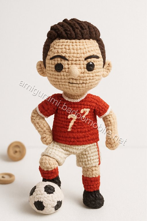 Amigurumi Cristiano Ronaldo Free Pattern