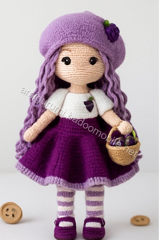 Amigurumi Gigi The Grape Vineyard Doll Free Pattern