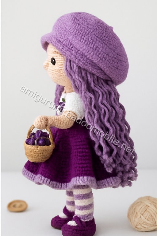 Amigurumi Gigi The Grape Vineyard Doll Free Pattern