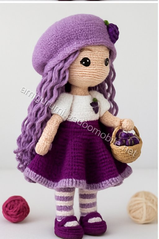 Amigurumi Gigi The Grape Vineyard Doll Free Pattern