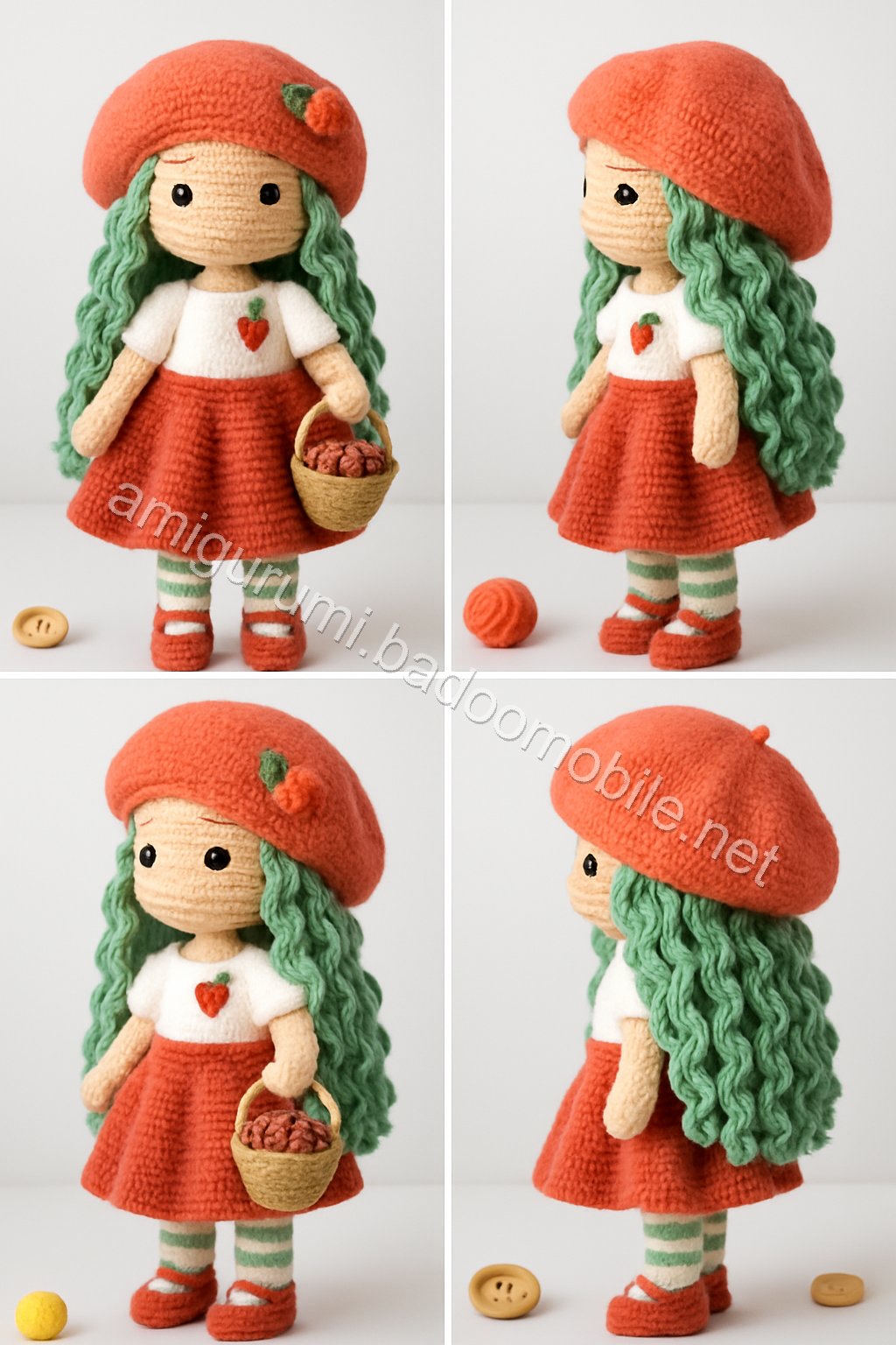 Amigurumi Gigi The Grape Vineyard Doll Free Pattern