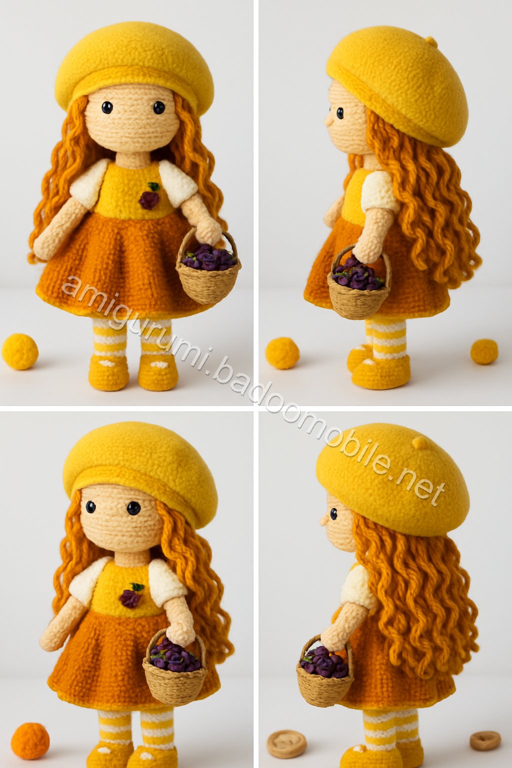 Amigurumi Gigi The Grape Vineyard Doll Free Pattern