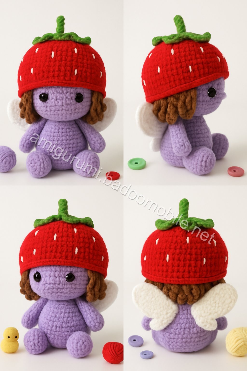 Amigurumi Strawberry Fairy Free Pattern