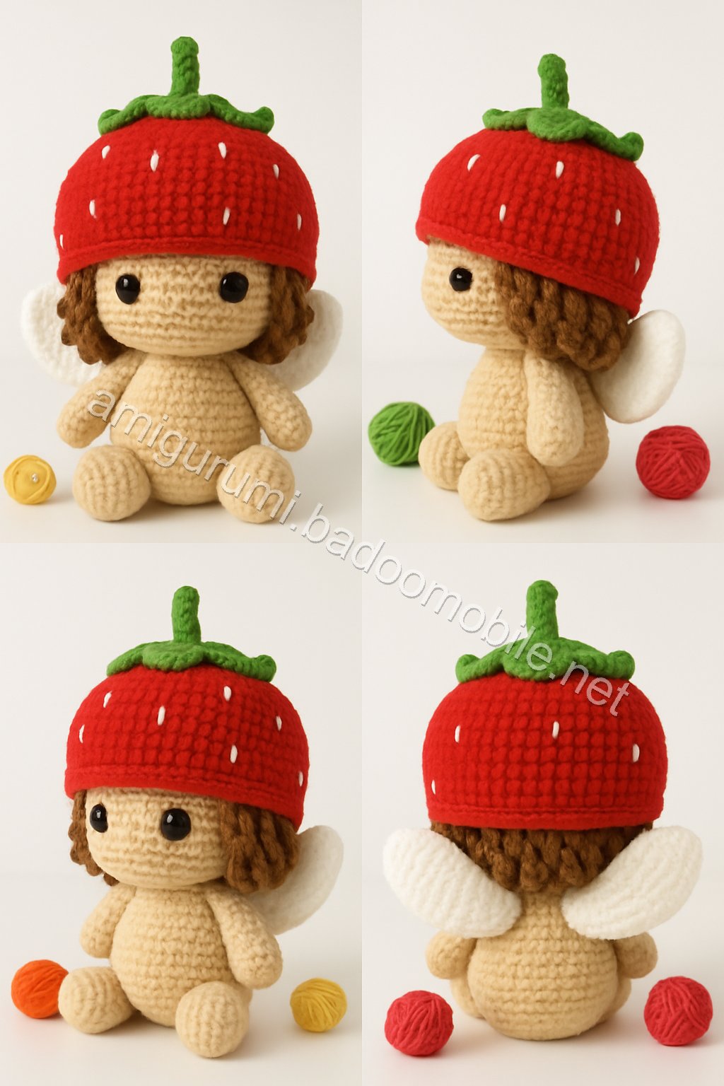 Amigurumi Strawberry Fairy Free Pattern