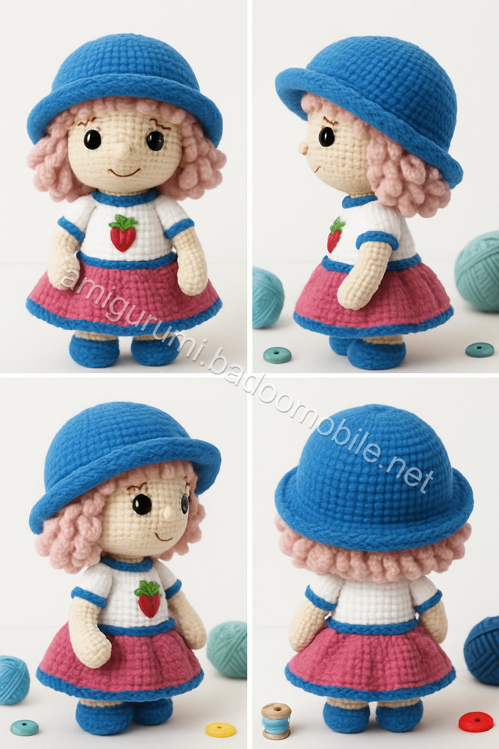 Amigurumi Strawberry Girl Free Pattern