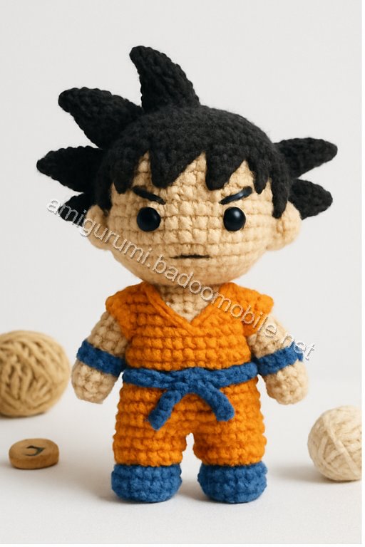 Amigurumi Goku Free Pattern