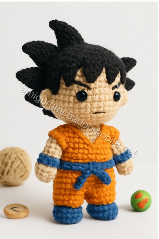 Amigurumi Goku Free Pattern