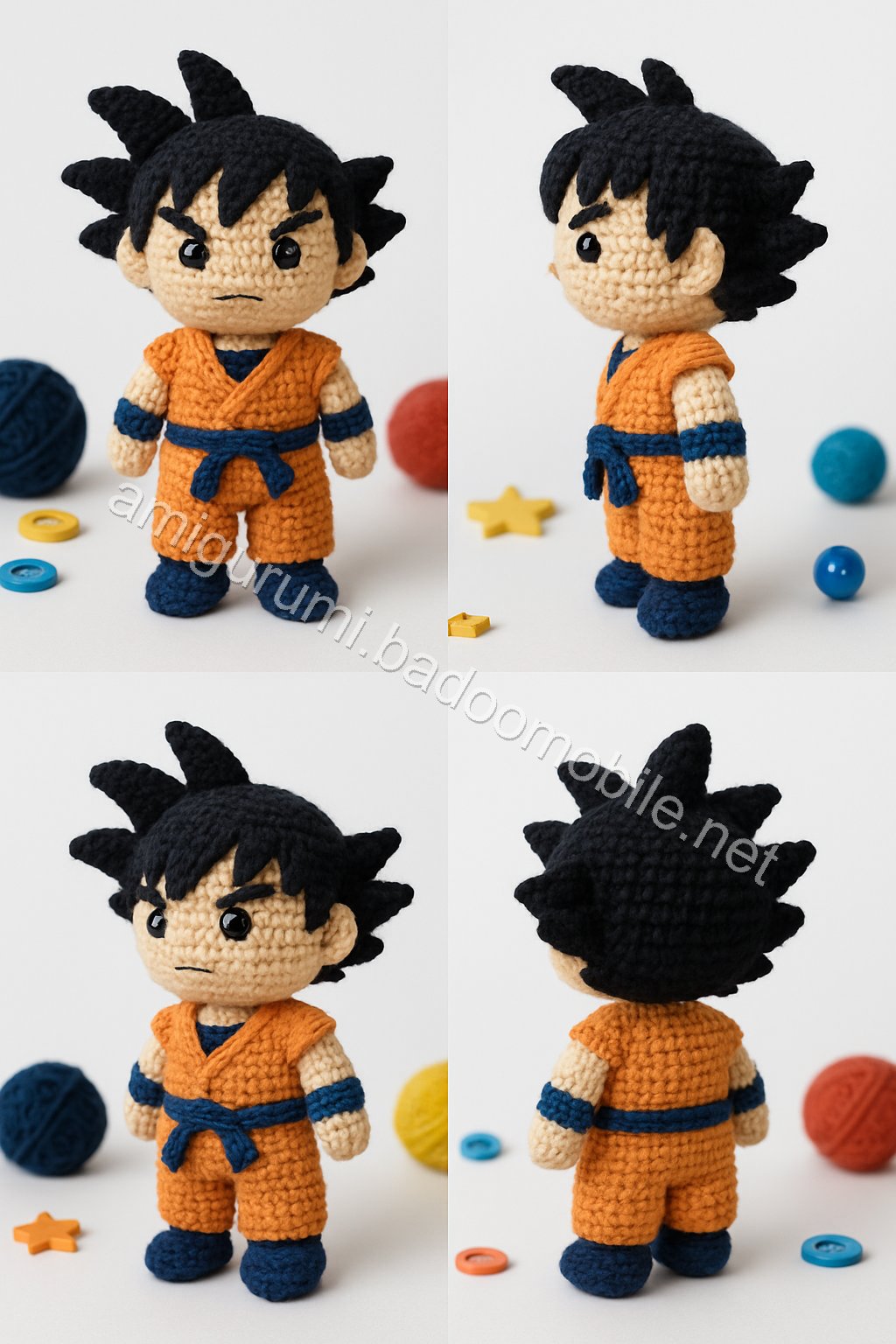 Amigurumi Goku Free Pattern
