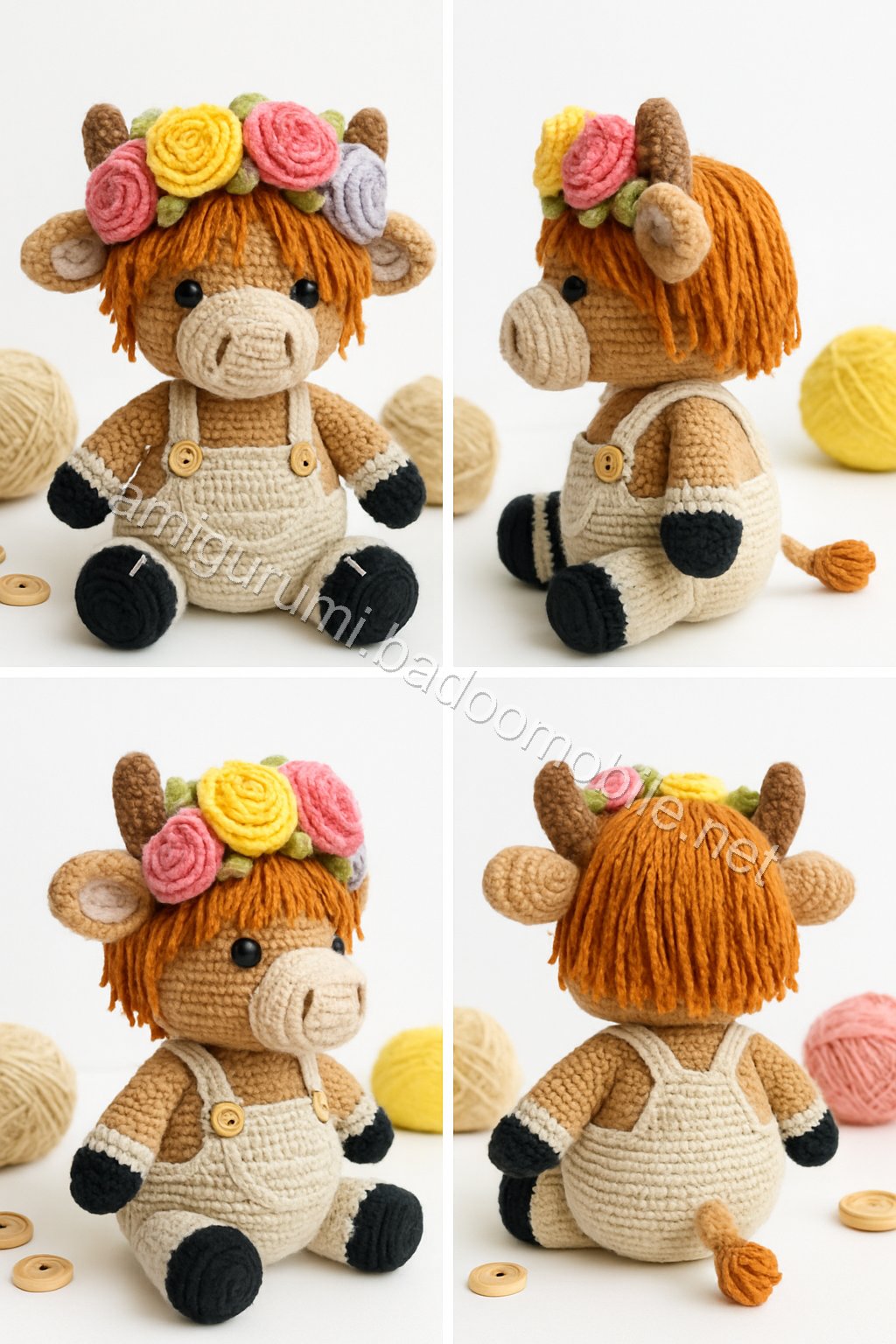 Amigurumi Highland Cow Free Pattern