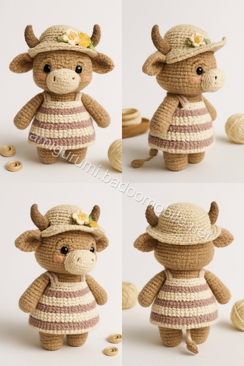 Amigurumi Highland Cow Free Pattern