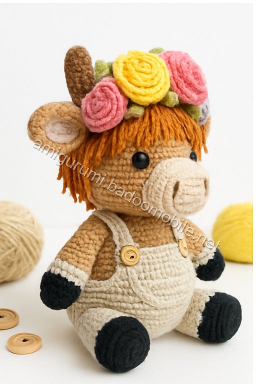 Amigurumi Highland Cow Free Pattern