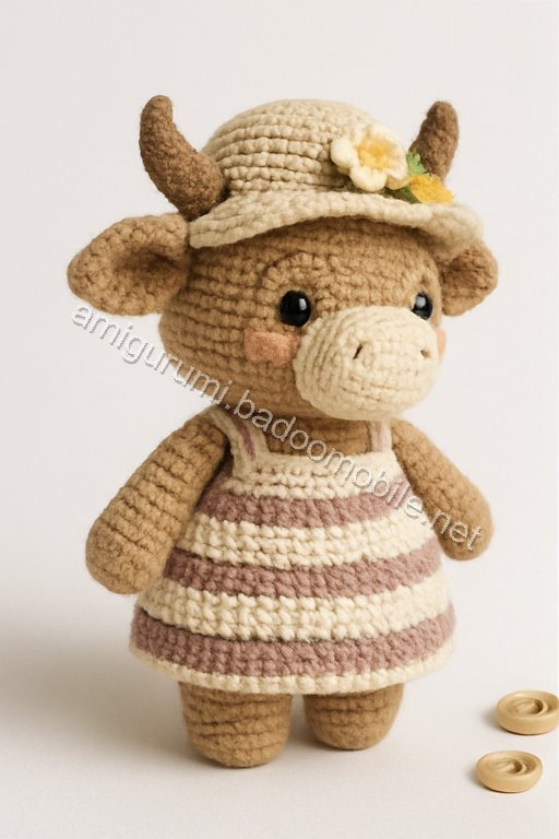 Amigurumi Highland Cow Free Pattern