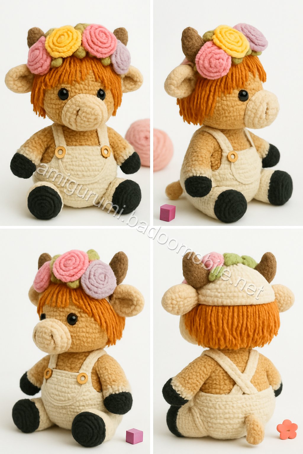 Amigurumi Highland Cow Free Pattern