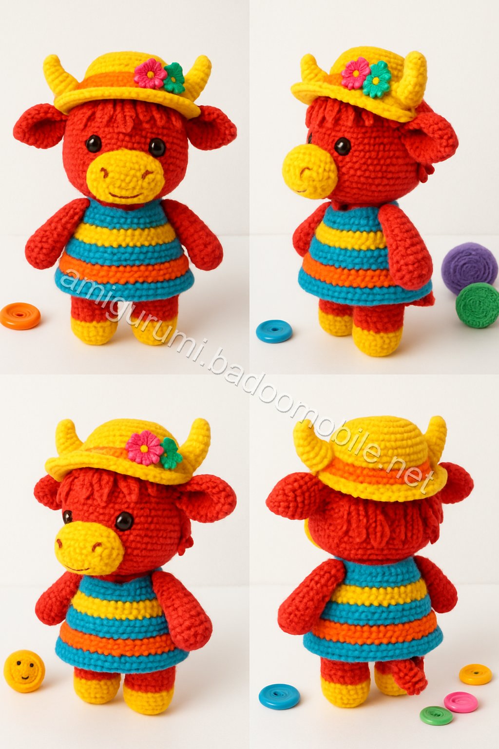 Amigurumi Highland Cow Free Pattern