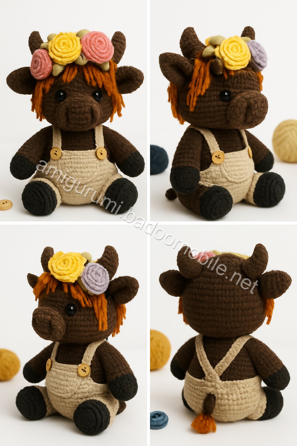 Amigurumi Highland Cow Free Pattern