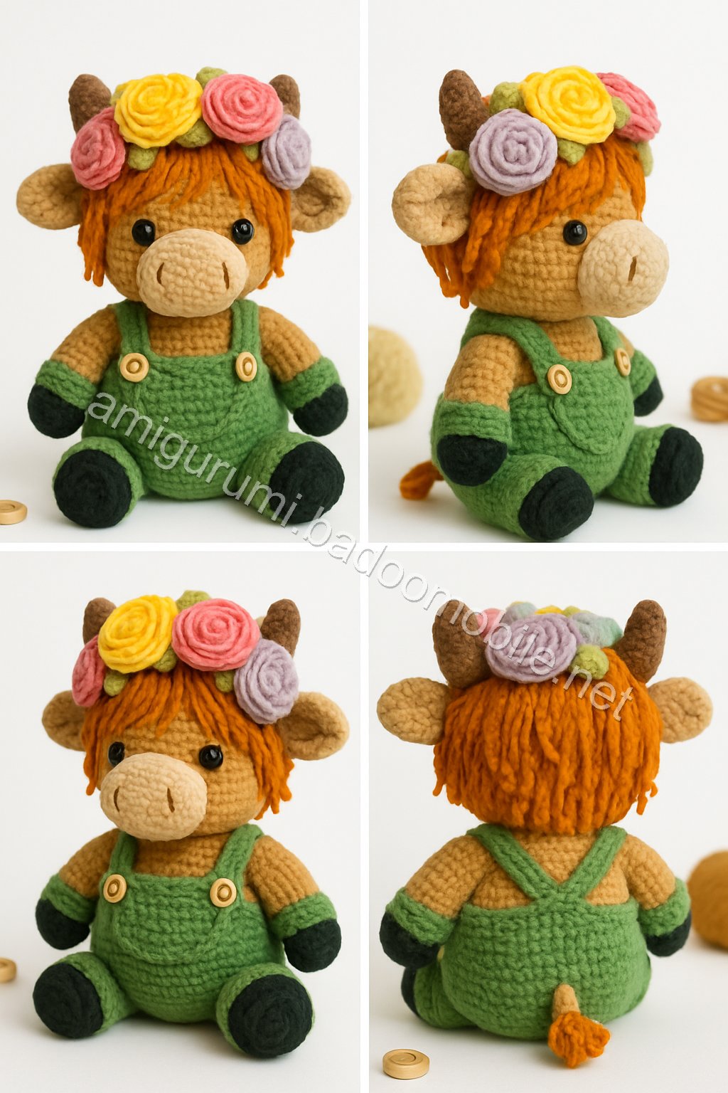 Amigurumi Highland Cow Free Pattern
