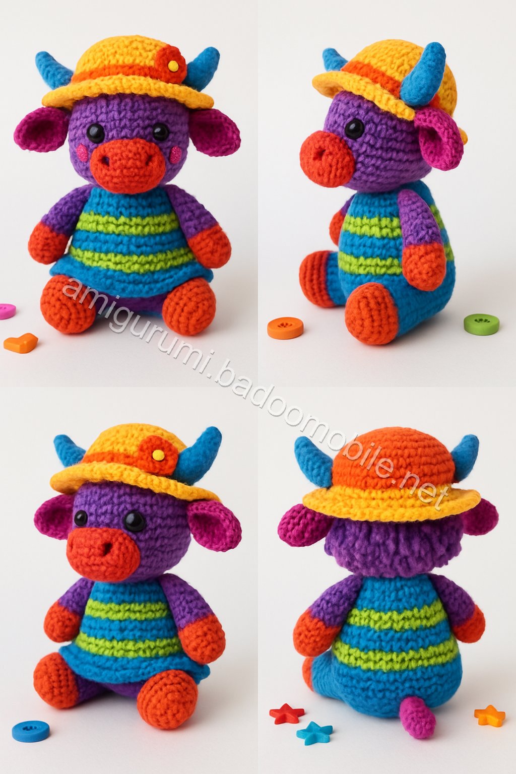 Amigurumi Highland Cow Free Pattern