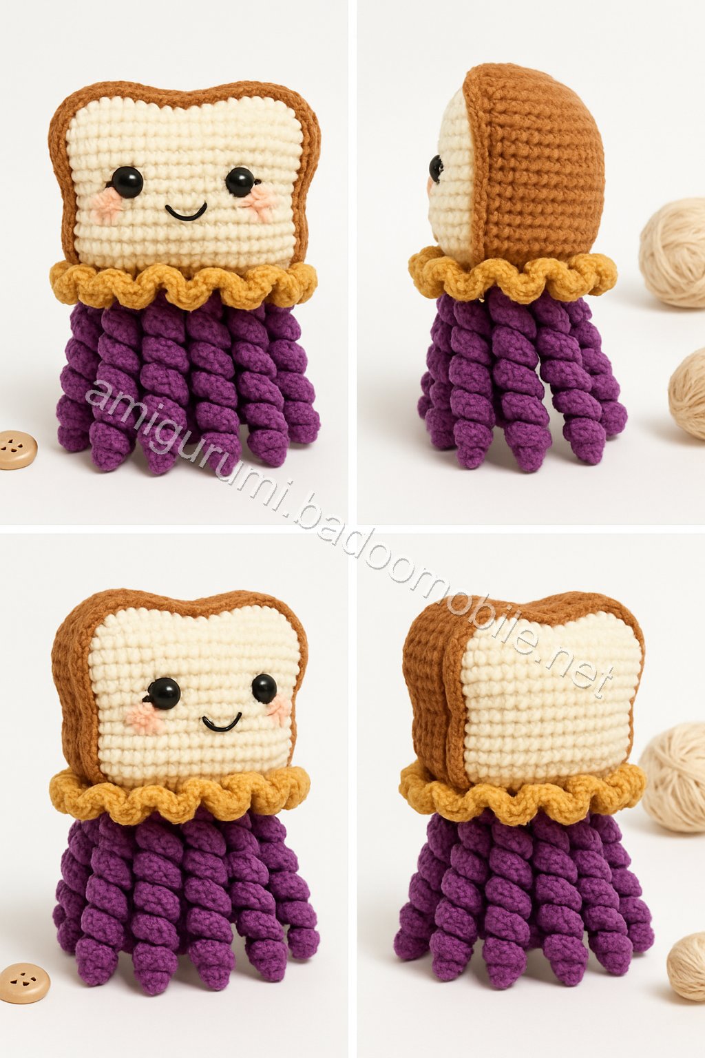 Amigurumi PB&J Jellyfish Free Pattern