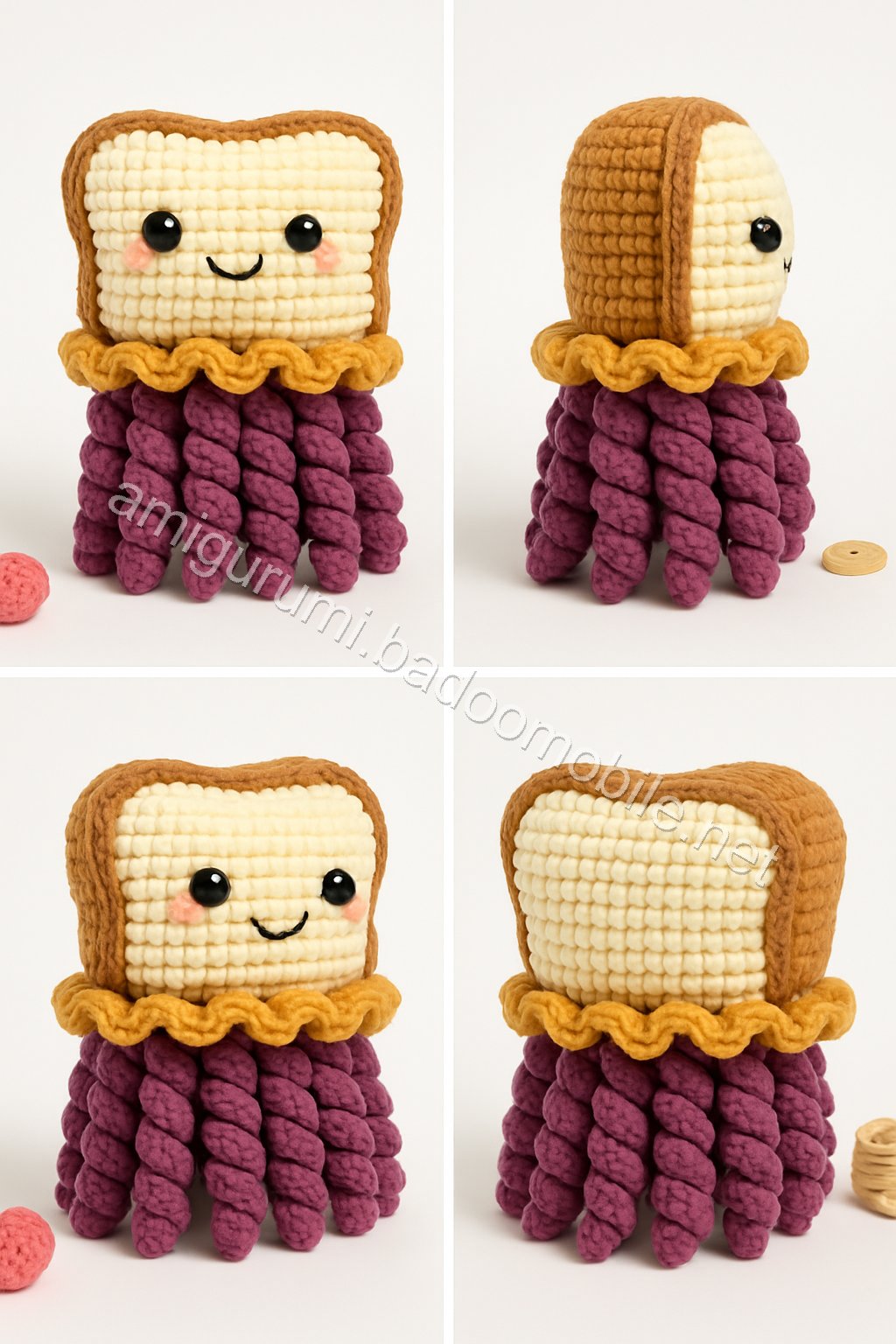 Amigurumi PB&J Jellyfish Free Pattern